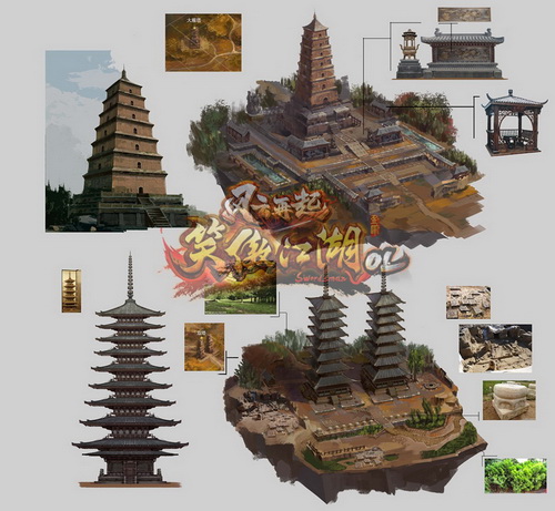图片: 图6-大雁塔模型图，依托西安著名大雁塔实景构建.jpg